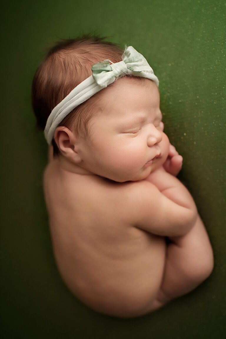 baby girl newborn portraits texas